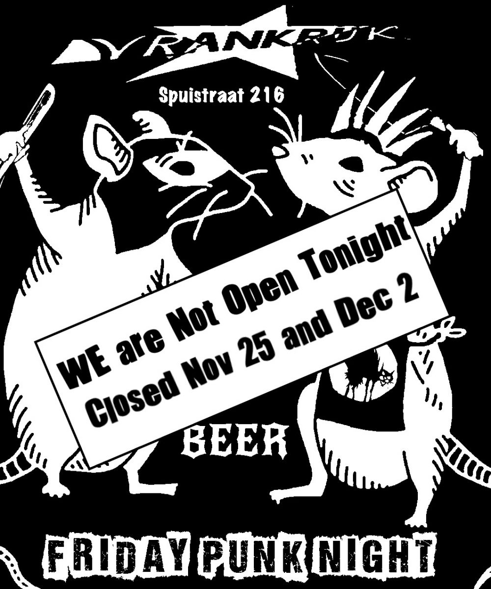 Friday Punk Night  Closed for 2 Weeks