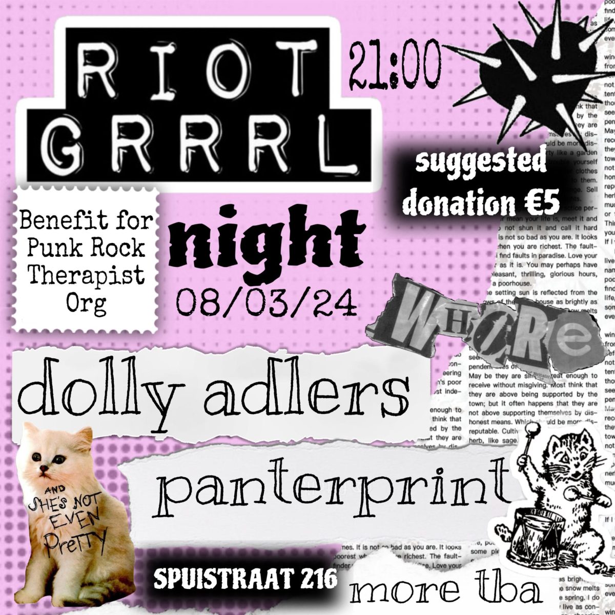 Friday Punxx go RIOT GRRRL for international womens/womxns day! With The Dolly Adlers, Panterprint + more TBA