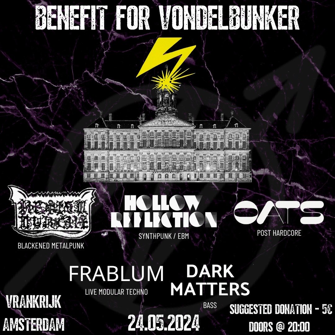 Friday punk night Benefit for Vondelbunker