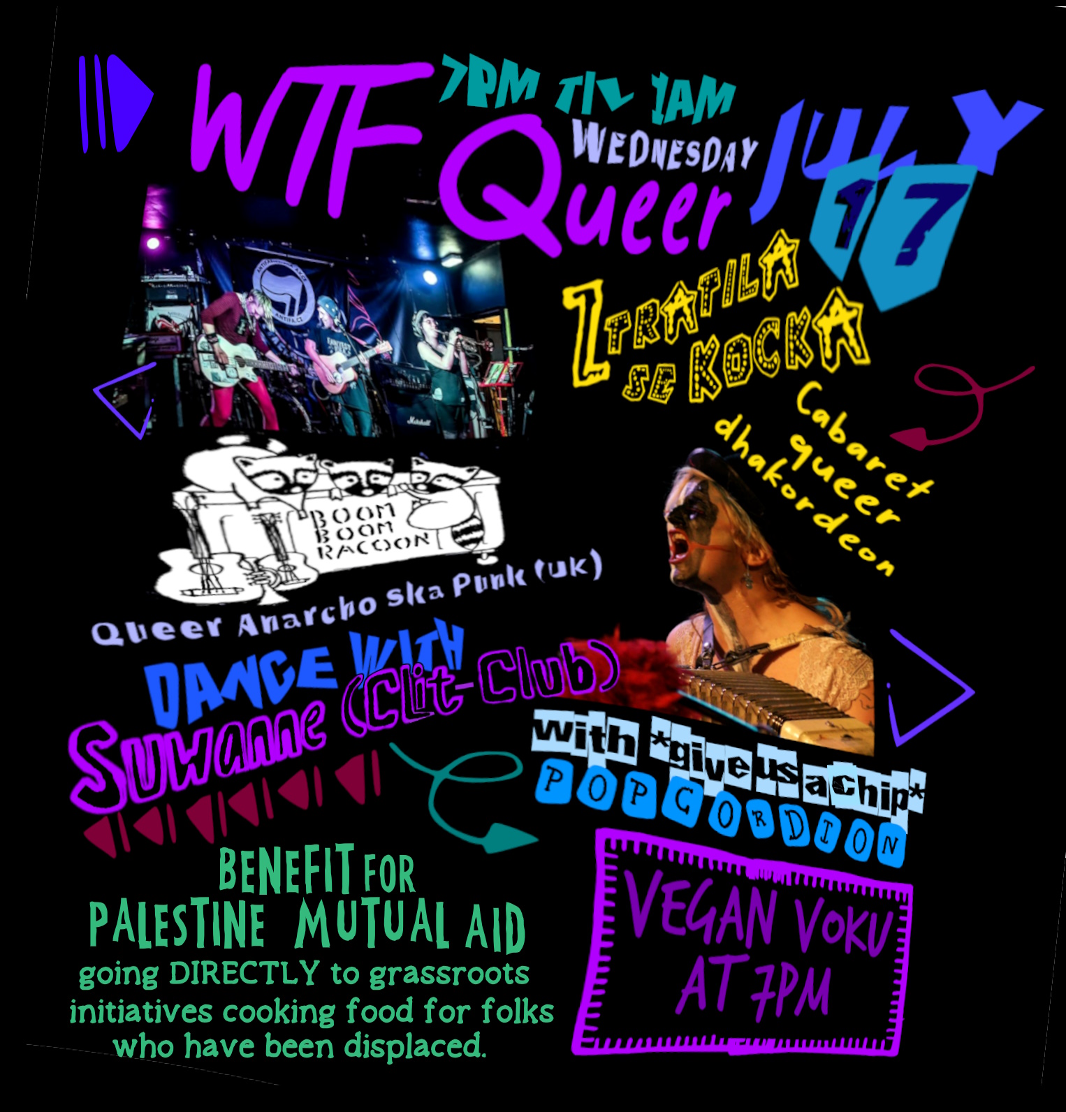 WTF Queer Wednesday Presents BOOM BOOM RACOON and More...